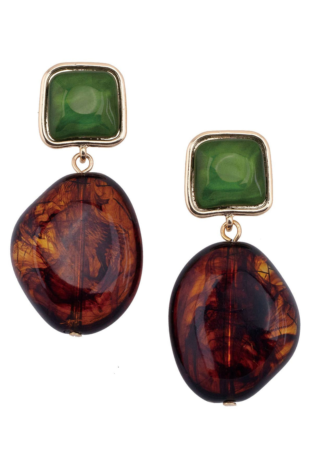 Gabby Tortoise Drop Earrings