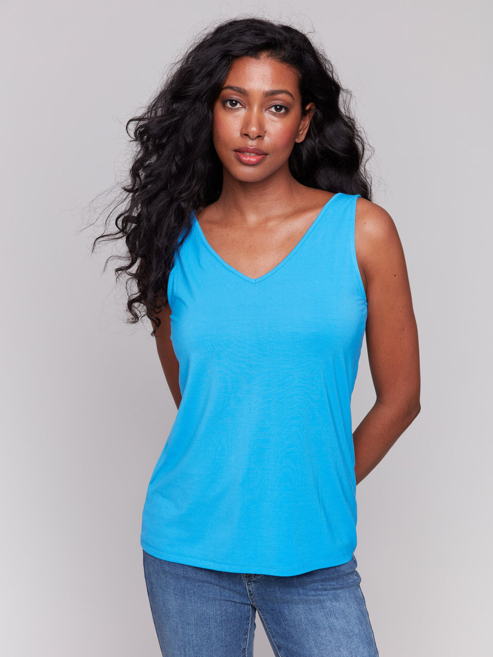 BAMBOO REVERSIBLE CAMI - LAGOON