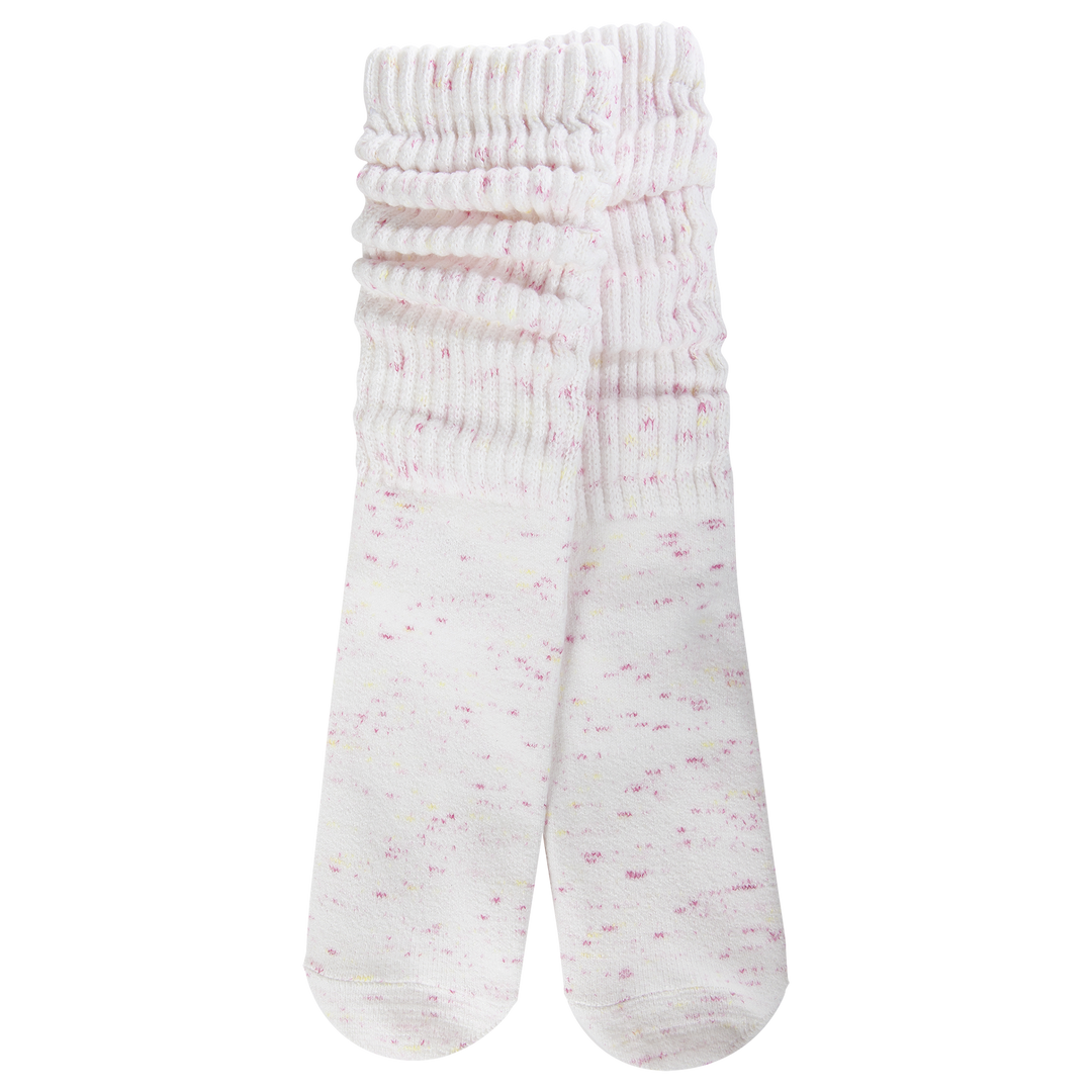 WORLD'S SOFTEST SOCKS WEEKEND SLOUCH CREW - PINK CONFETTI