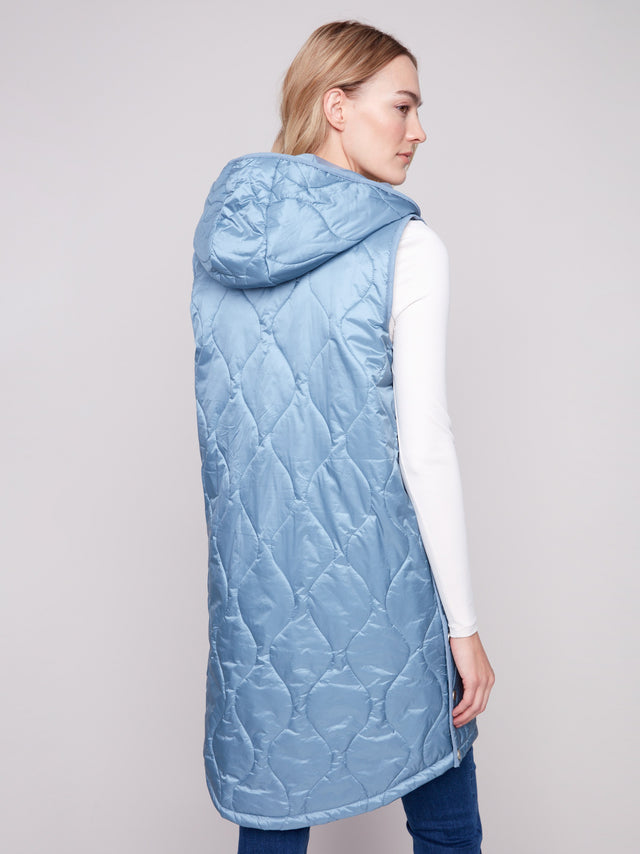 PEARLIZED LONG VEST - OXFORD