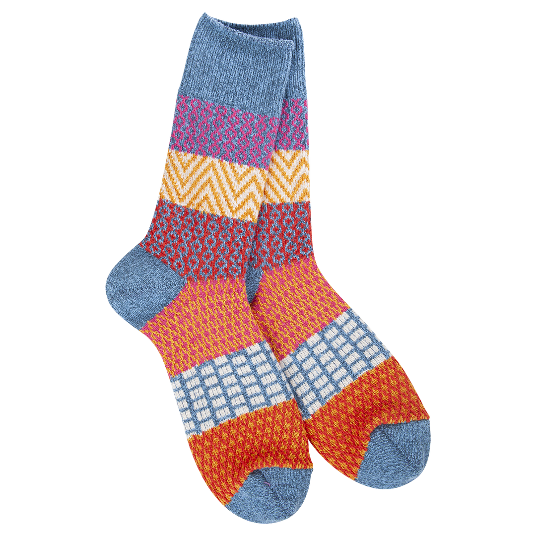 WORLD'S SOFTEST SOCKS WEEKEND COLLECTION CREW - DENIM