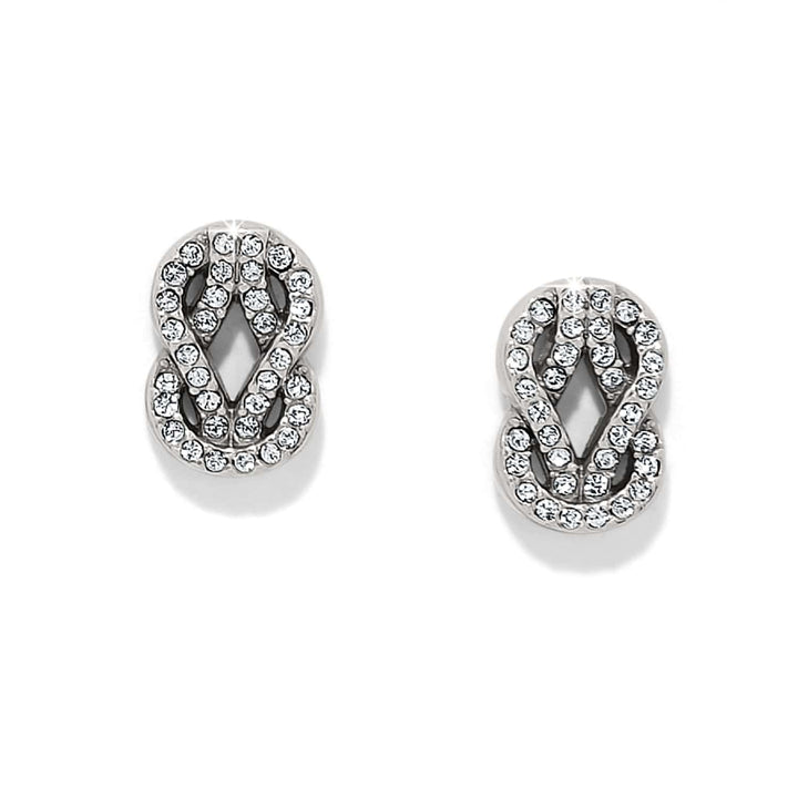 Interlok Harmony Luxe Post Earrings - Silver