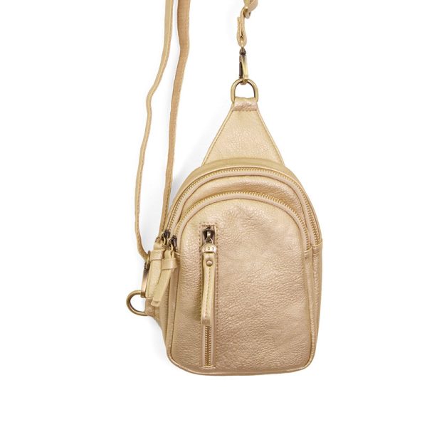 SKYLER SLING BAG - METALLIC GOLD
