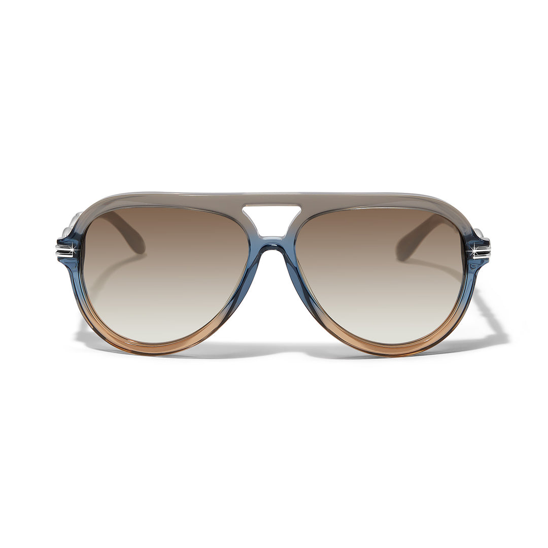Interlok Twist Aviator Sunglasses - Blue