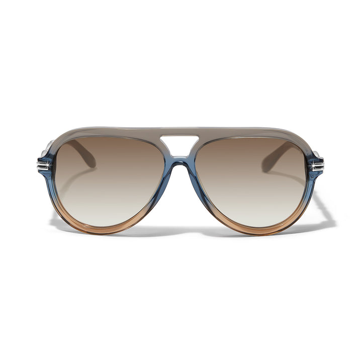 Interlok Twist Aviator Sunglasses - Blue