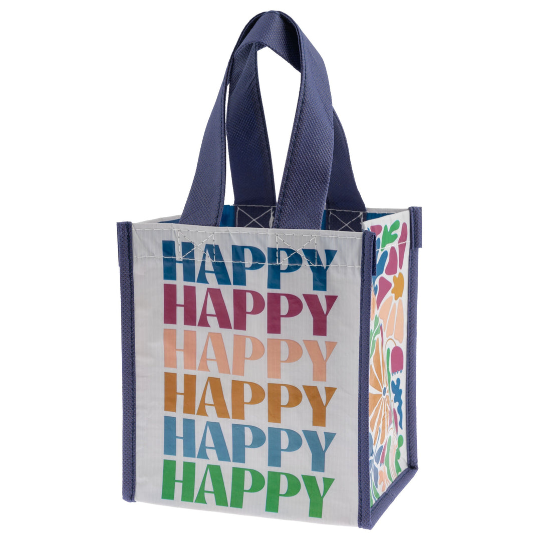 RECYCLED SMALL GIFT BAG - HAPPY