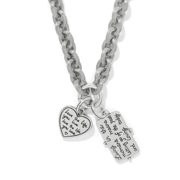 Token Lavish Link Charm Necklace - Silver