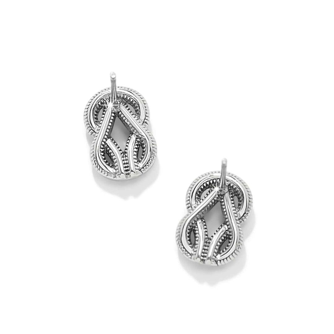 Interlok Harmony Luxe Post Earrings - Silver