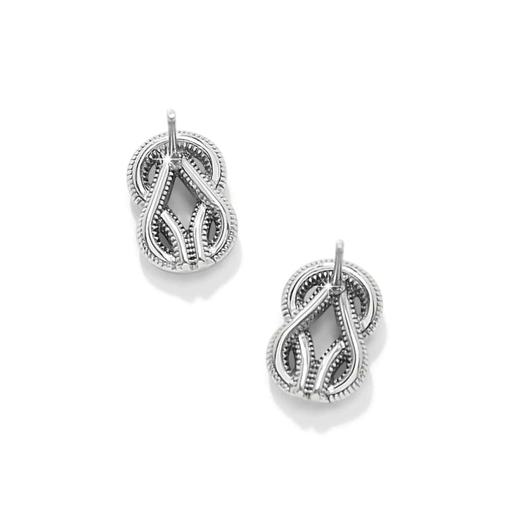 Interlok Harmony Luxe Post Earrings - Silver