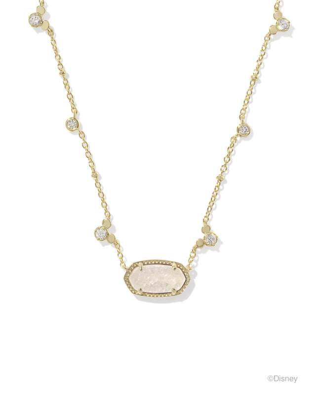 MICKEY MOUSE ELISA NECKLACE - GOLD IRIDESCENT DRUSY
