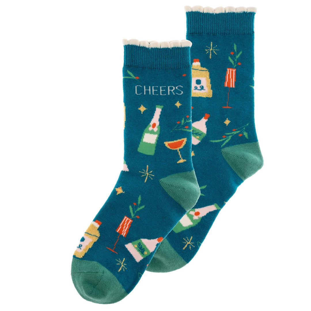 HOLIDAY SOCKS - CHEERS