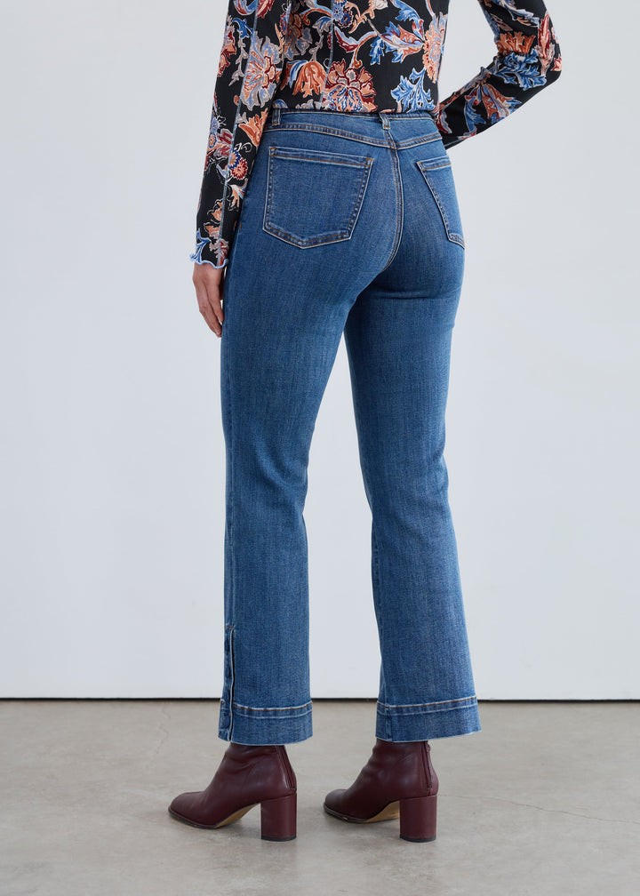 FDJ PULL ON ANKLE BOOT JEANS - DARK