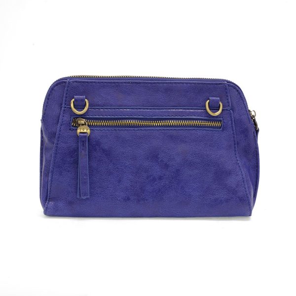 GIGI CROSSBODY W/ WOVEN WRISTLET STRAP - COBALT