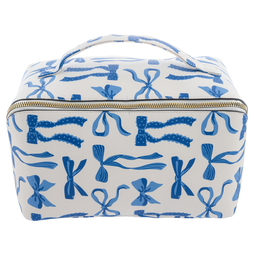 JUMBO ZIP COSMETIC BAG - BOWS