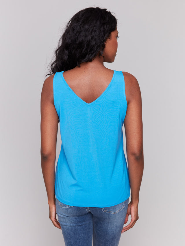 BAMBOO REVERSIBLE CAMI - LAGOON