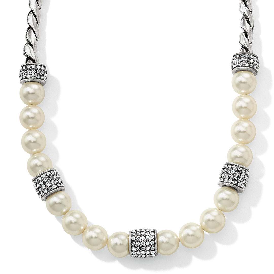 MERIDIAN SPHERES NECKLACE - PEARL/SILVER