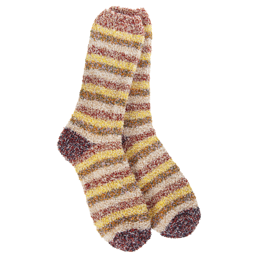 WORLD'S SOFTEST COZY CREW SOCKS - HARVEST MULTI