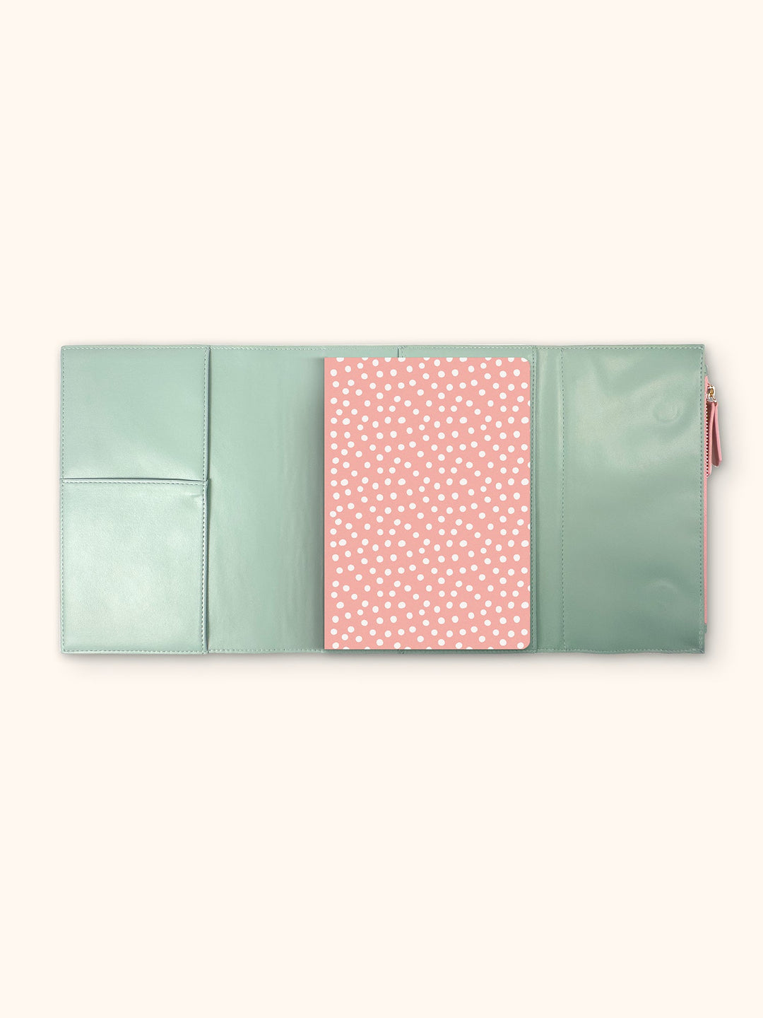 KERI NOTEBOOK ORGANIZER - SAGE & BLUSH