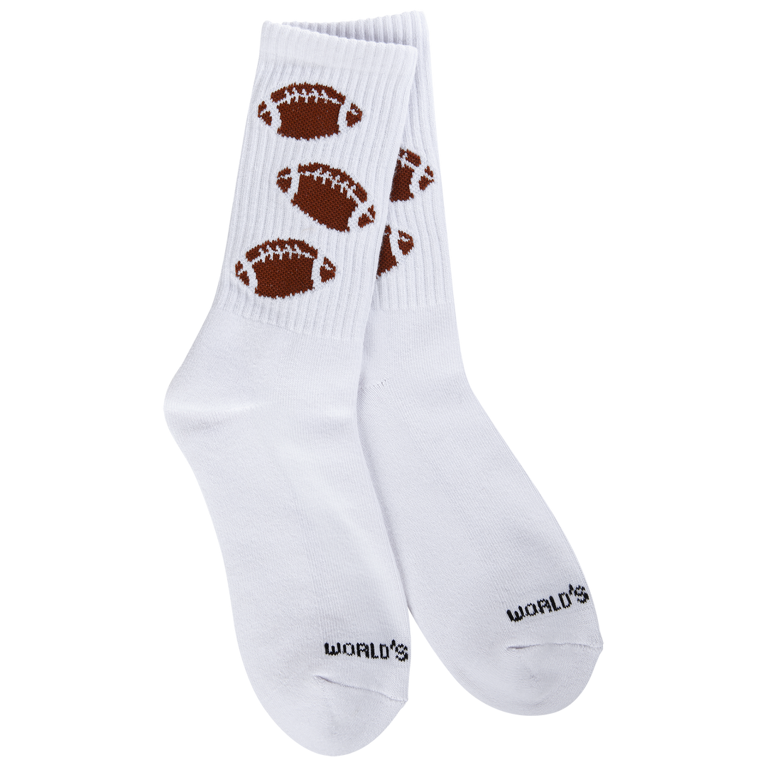 WORLD'S SOFTEST SOCKS WEEKEND SPORT CREW - FOOTBALL