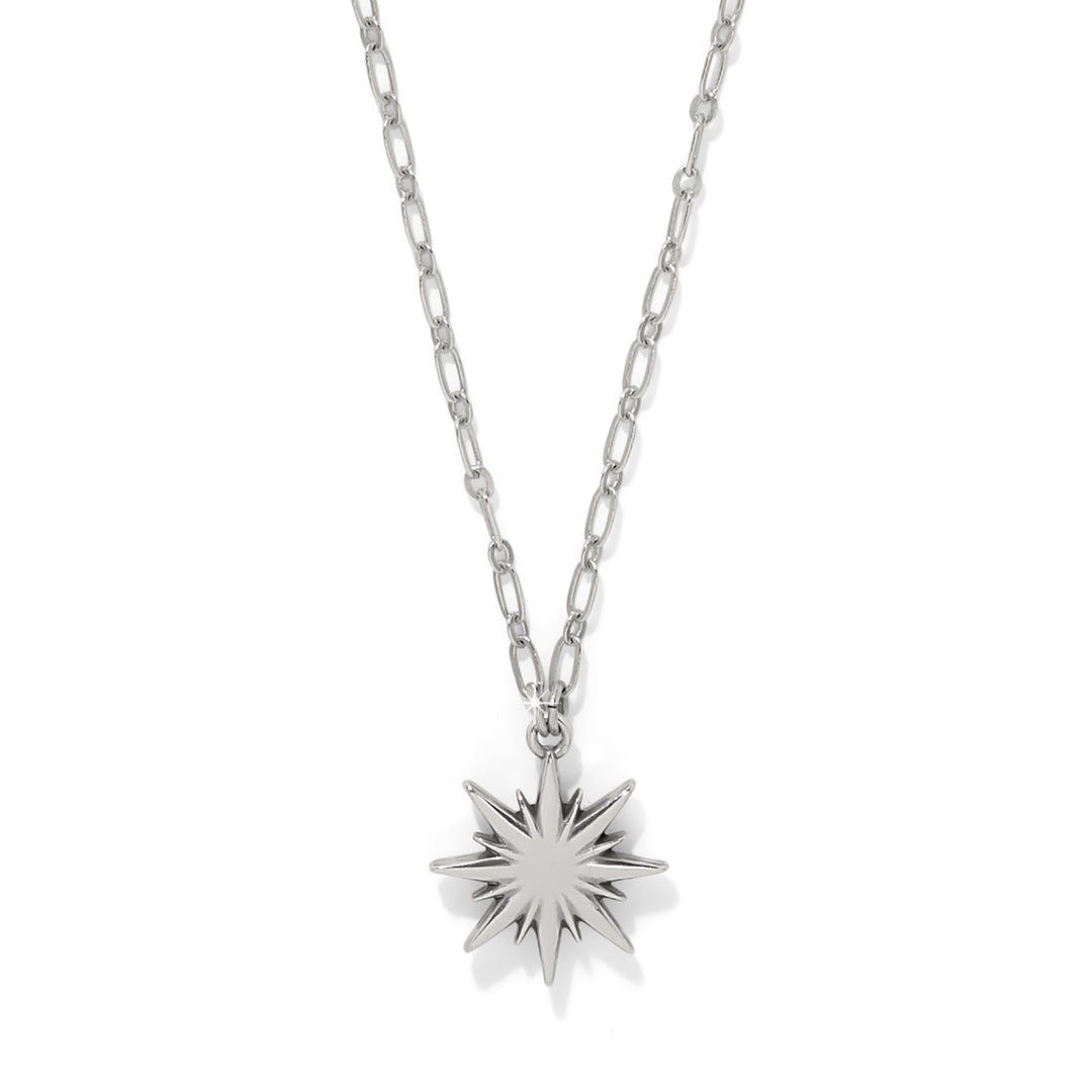 Radiant Star Short Necklace - Silver