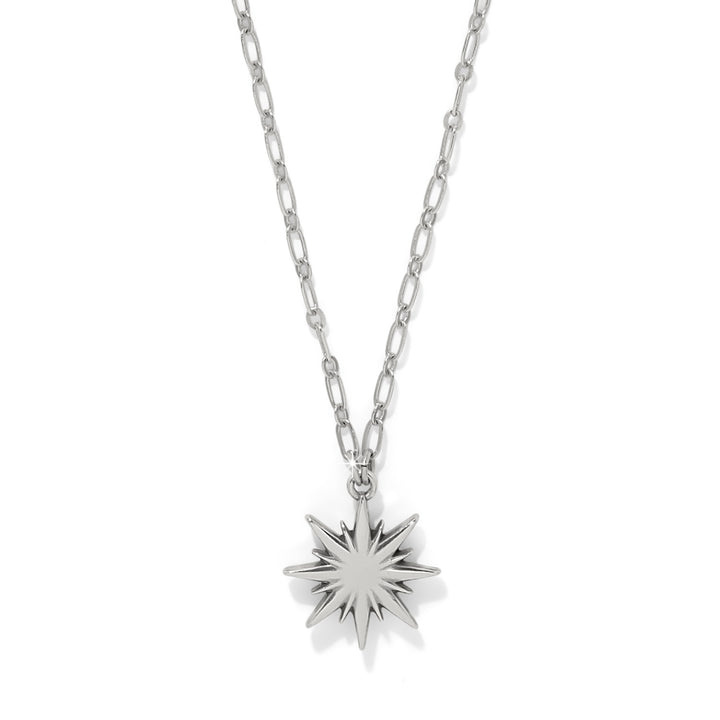 Radiant Star Short Necklace - Silver