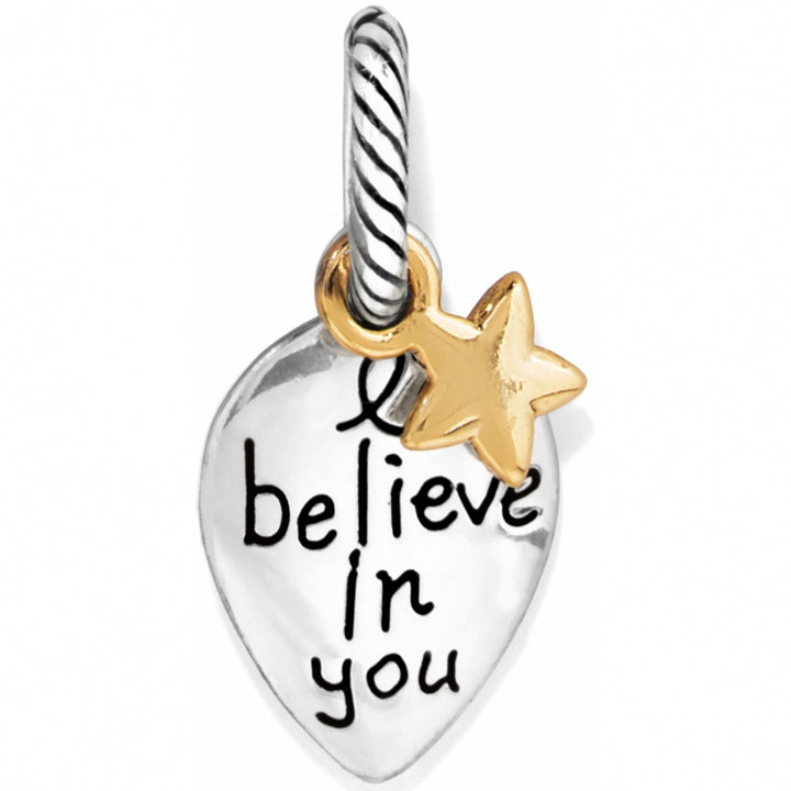 BELIEVE CHARM - SILVER-GOLD