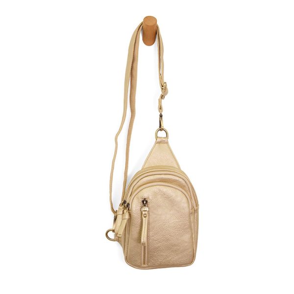 SKYLER SLING BAG - METALLIC GOLD