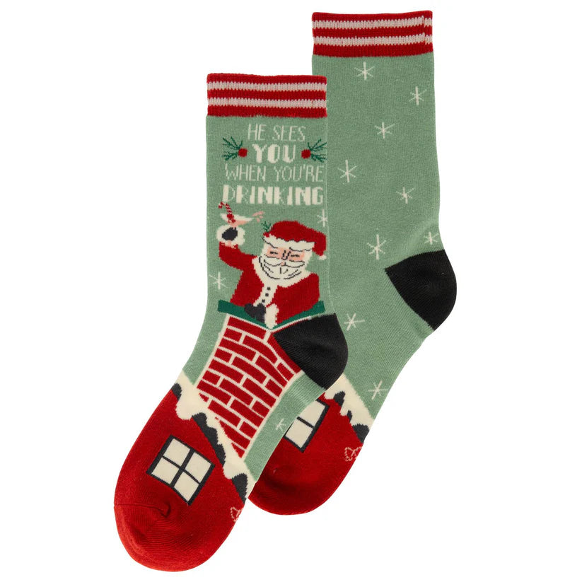 HOLIDAY SOCKS - SANTA