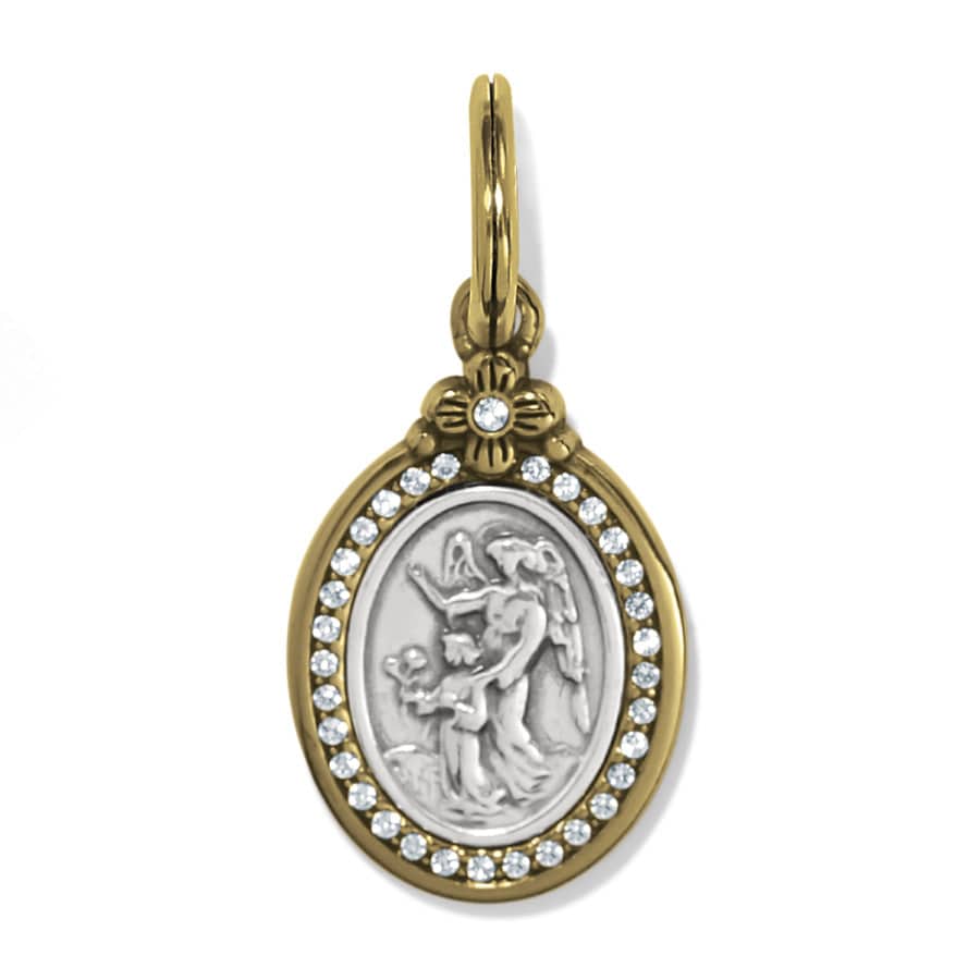 GUARDIAN ANGEL CHARM SILVER-GOLD