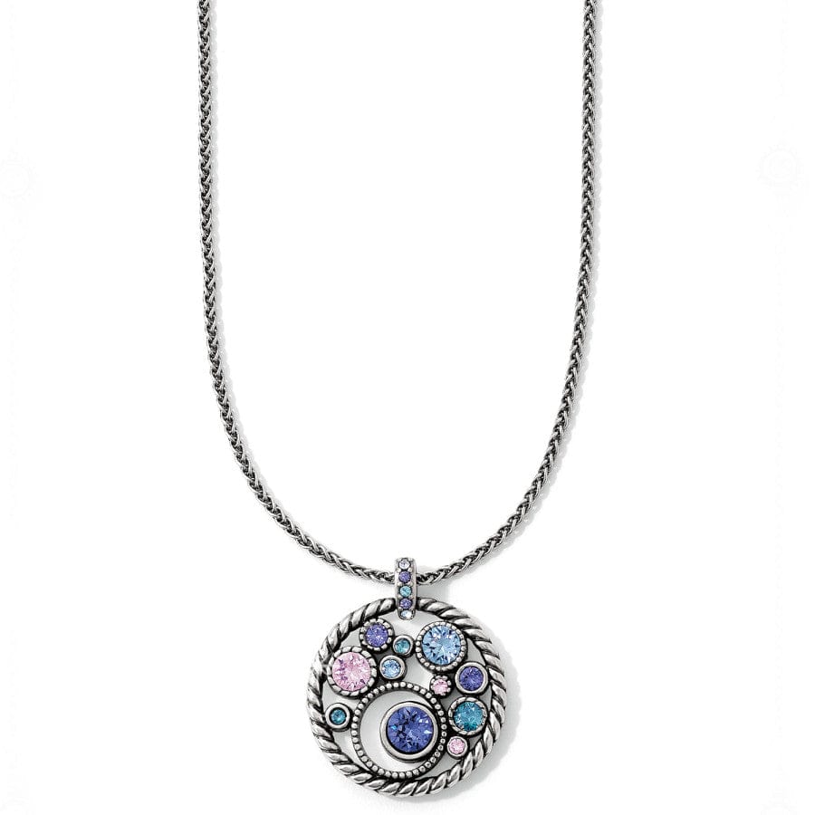 HALO NECKLACE - SILVER-TANZANITE