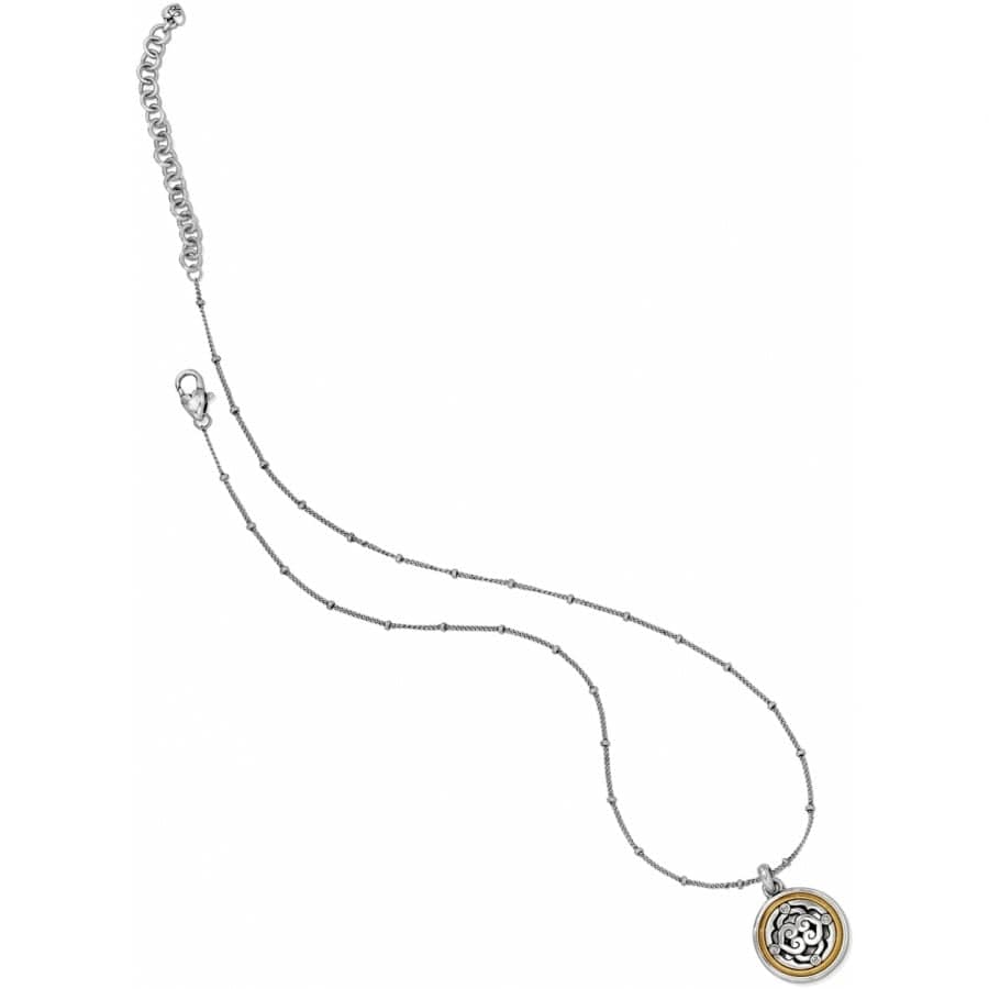 INTRIGUE REVERSIBLE PETITE NECKLACE - SILVER-GOLD