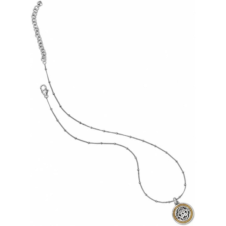 INTRIGUE REVERSIBLE PETITE NECKLACE - SILVER-GOLD