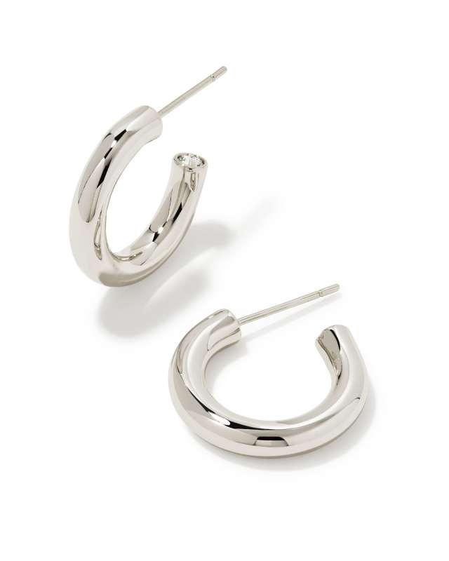 KENDRA SCOTT COLETTE HUGGIE EARRING - SILVER