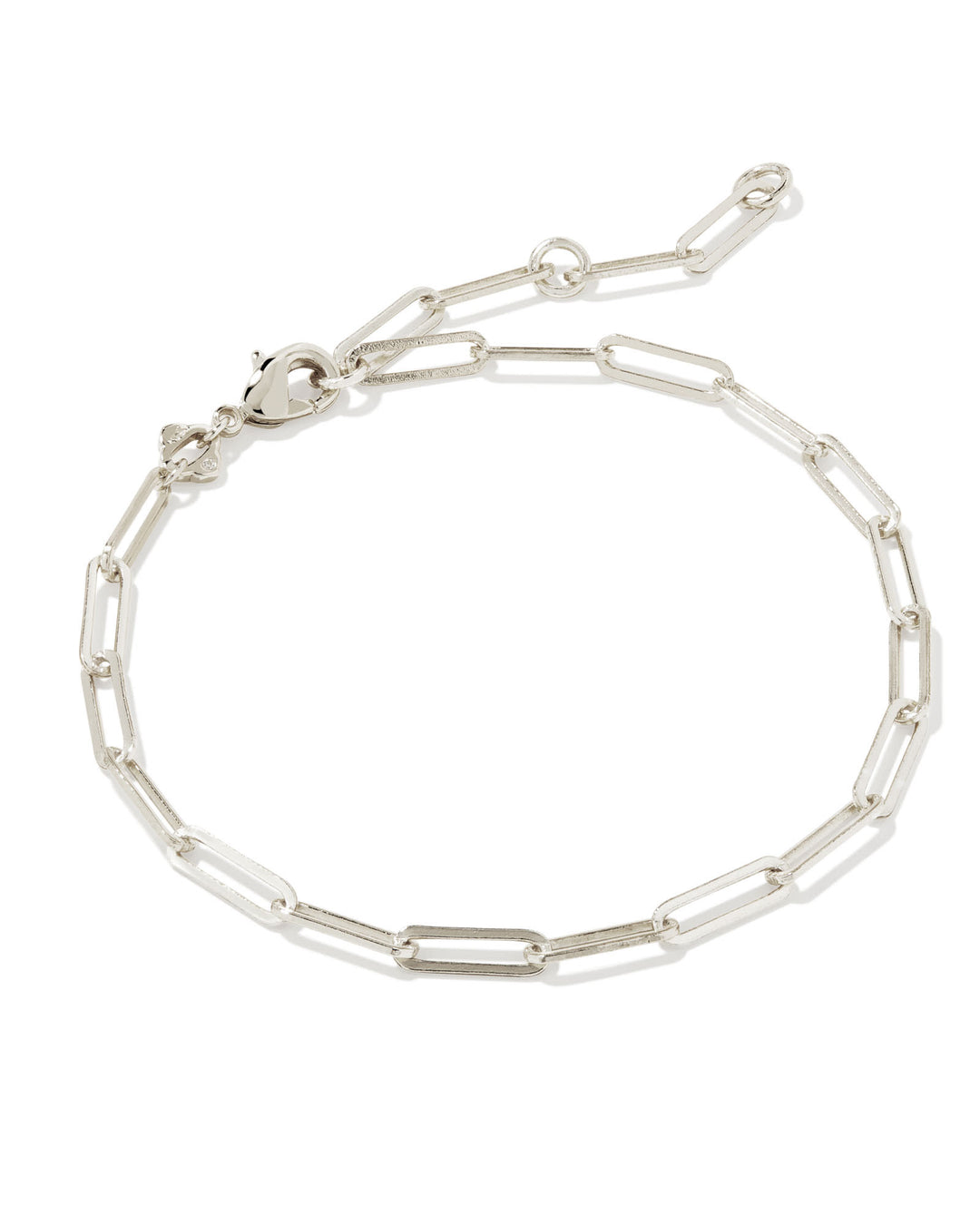 KENDRA SCOTT COURTNEY PAPERCLIP BRACELET - SILVER