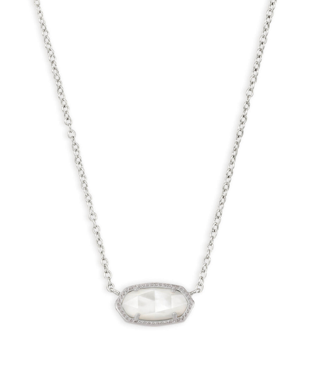 ELISA NECKLACE, RHOD/IVORY
