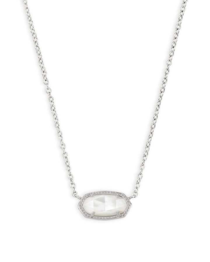 ELISA NECKLACE, RHOD/IVORY