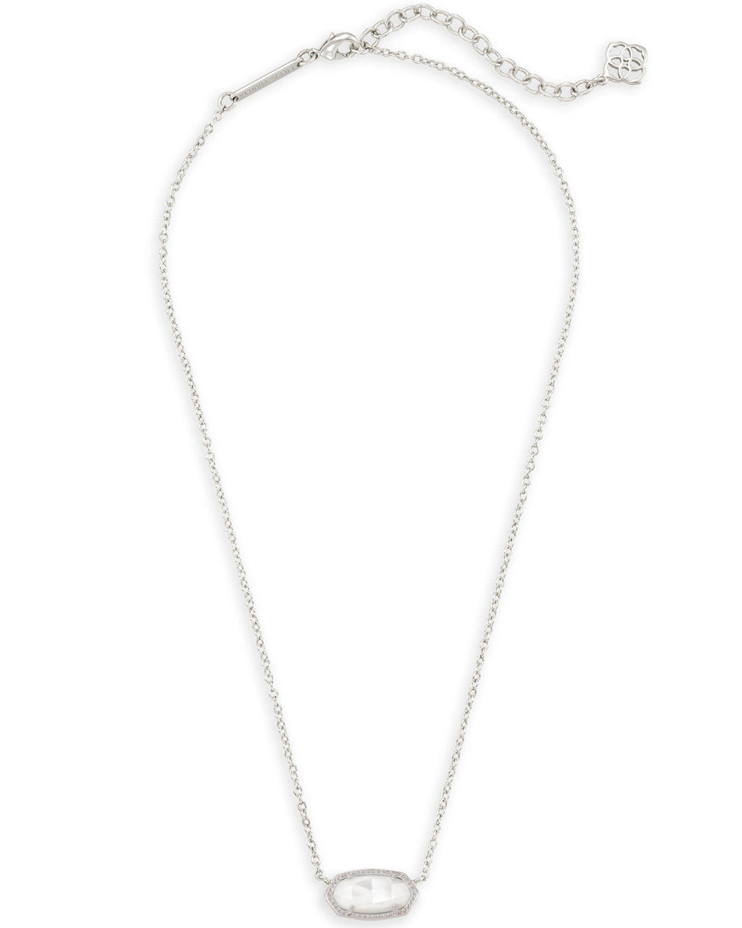 ELISA NECKLACE, RHOD/IVORY