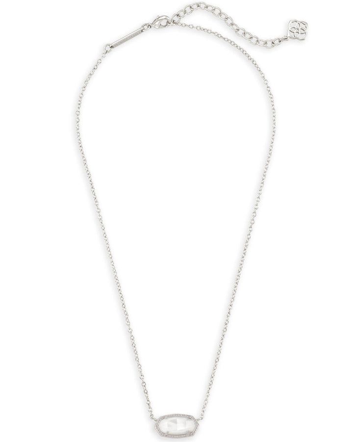 ELISA NECKLACE, RHOD/IVORY
