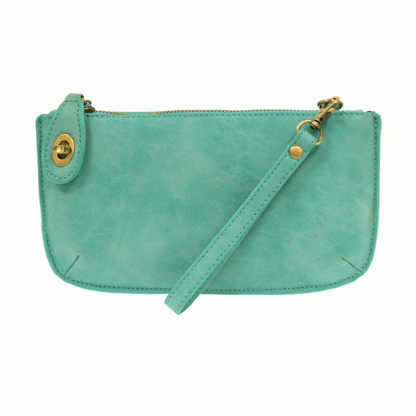 LUX CROSSBODY WRISTLET CLUTCH - LIGHT TURQUOISE