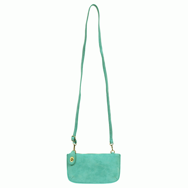 LUX CROSSBODY WRISTLET CLUTCH - LIGHT TURQUOISE