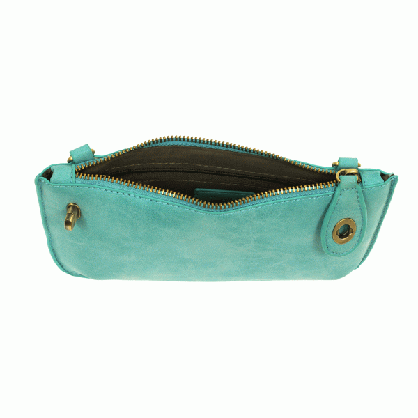 LUX CROSSBODY WRISTLET CLUTCH - LIGHT TURQUOISE