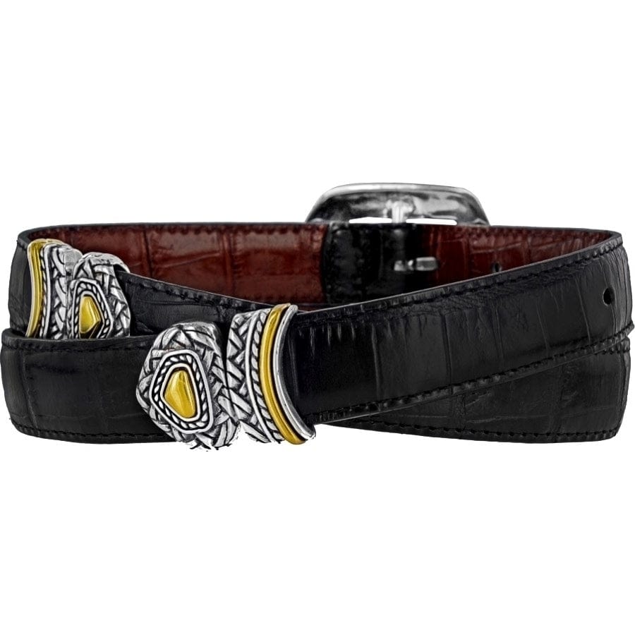 MARCUS TWO TONE REVERSIBLE BELT - BLACK/PEANUT