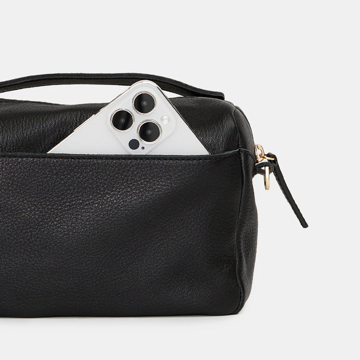 HAMMITT EVAN CROSSBODY SMALL - BLACK/BRUSHED GOLD