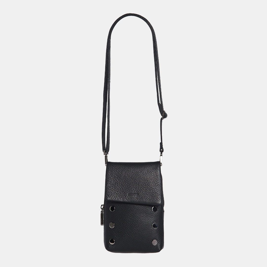 HAMMITT VIP MOBILE CROSSBODY - BLACK/GUNMETAL