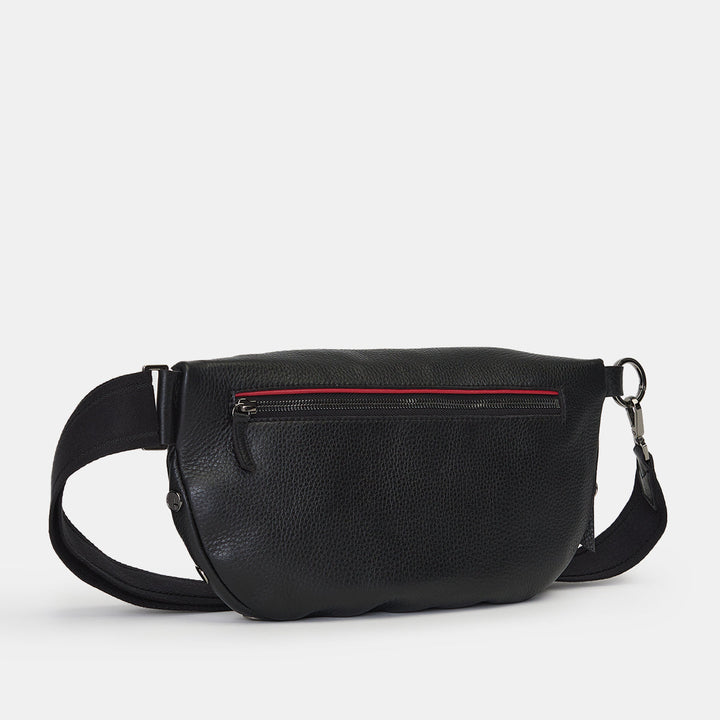 HAMMITT CHARLES CROSSBODY LARGE SLING BAG - BLACK/GUNMETAL