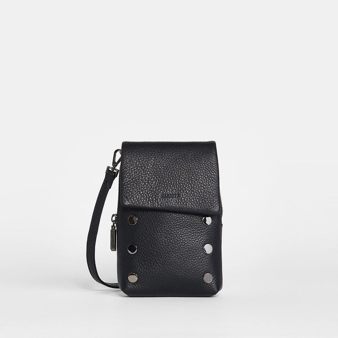 HAMMITT VIP MOBILE CROSSBODY - BLACK/GUNMETAL