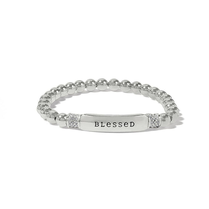 MERIDIAN PETITE BLESSED STRETCH BRACELET - SILVER