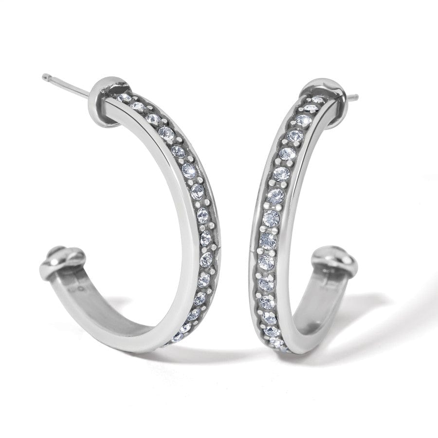 MERIDIAN ZENITH MEDIUM HOOP EARRINGS - SILVER