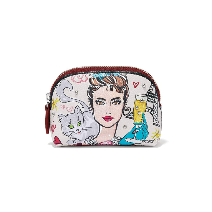 PARIS BLOOMS MINI COIN PURSE - MULTI