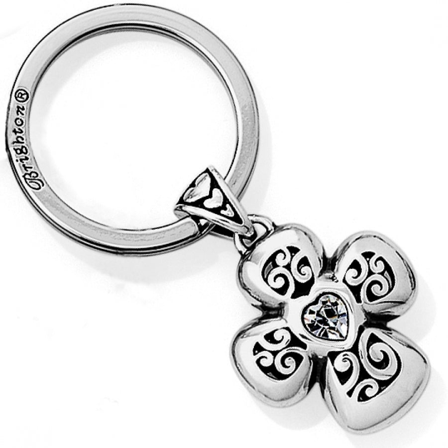DIVINITY CROSS KEY FOB - SILVER